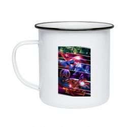 Кружка эмалированная Super power avengers - PrintSalon
