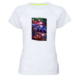 Женская футболка для спорта Super power avengers - PrintSalon