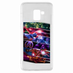 Чехол для Samsung A8+ 2018 Super power avengers - PrintSalon