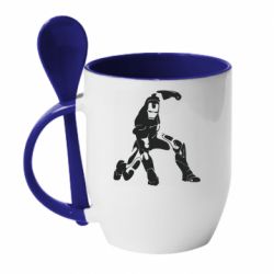 Чашка с ложкой Superhero Iron Man - PrintSalon