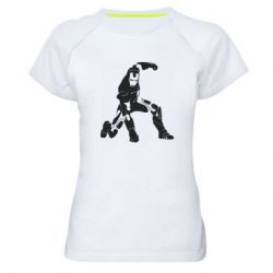 Женская футболка для спорта Superhero Iron Man - PrintSalon