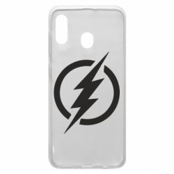 Чехол для Samsung A20 Superhero logo - PrintSalon