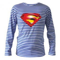 Тельняшка с длинным рукавом Superman Emblem - PrintSalon