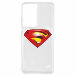 Чехол для Samsung S21 Ultra Superman Emblem - PrintSalon