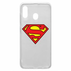 Чехол для Samsung A20 Superman Symbol - PrintSalon