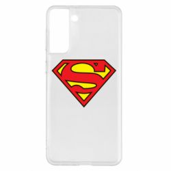 Чехол для Samsung S21+ Superman Symbol - PrintSalon