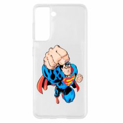 Чехол для Samsung S21 Супермен Комикс