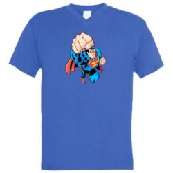 Чоловіча футболка з V-подібним вирізом Супермен Комікс - PrintSalon