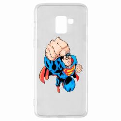 Чехол для Samsung A8+ 2018 Супермен Комикс