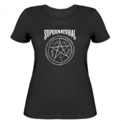 Жіноча футболка Supernatural коло - PrintSalon