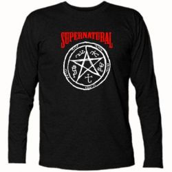 Футболка з довгим рукавом Supernatural коло - PrintSalon