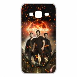 Чехол для Samsung J3 2016 Supernatural Sam, Dean and Cass - PrintSalon