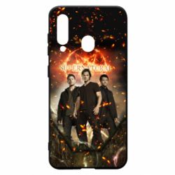 Чехол для Samsung A60 Supernatural Sam, Dean and Cass - PrintSalon