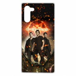 Чехол для Samsung Note 10 Supernatural Sam, Dean and Cass-PrintSalon Чехол для Samsung Note 10 Supernatural Sam, Dean and Cass