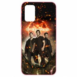 Чехол для Samsung A02s/M02s Supernatural Sam, Dean and Cass - PrintSalon