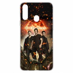 Чехол для Samsung A20s Supernatural Sam, Dean and Cass - PrintSalon