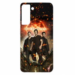 Чехол для Samsung S21 Supernatural Sam, Dean and Cass