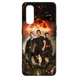 Чехол для Oppo Find X2 Supernatural Sam, Dean and Cass - PrintSalon