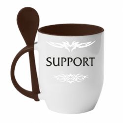 Чашка з ложкою Support - PrintSalon