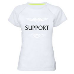 Жіноча футболка для спорту Support - PrintSalon