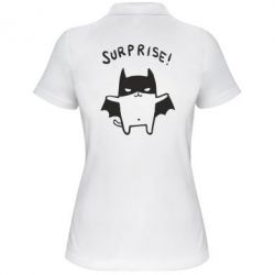 Женское поло Surprise! - PrintSalon