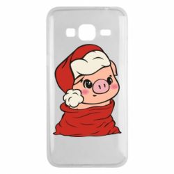 Чохол для Samsung J3 2016 Свиня в новорічному мішку - PrintSalon