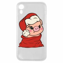 Чохол для iPhone XR Свиня в новорічному мішку - PrintSalon