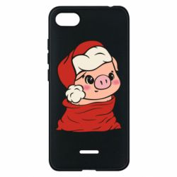 Чохол для Xiaomi Redmi 6A Свиня в новорічному мішку - PrintSalon