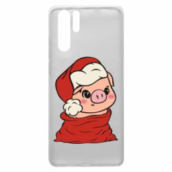 Чохол для Huawei P30 Pro Свиня в новорічному мішку - PrintSalon