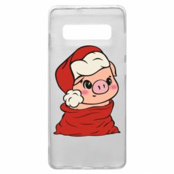 Чохол для Samsung S10+ Свиня в новорічному мішку - PrintSalon