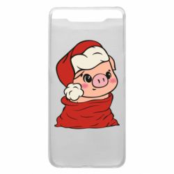 Чохол для Samsung A80 Свиня в новорічному мішку - PrintSalon