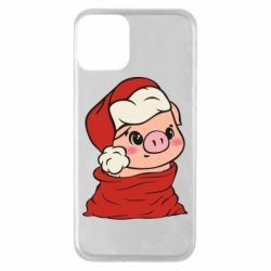Чохол для iPhone 11 Свиня в новорічному мішку - PrintSalon