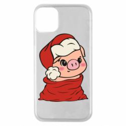 Чохол для iPhone 11 Pro Свиня в новорічному мішку - PrintSalon
