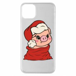 Чохол для iPhone 11 Pro Max Свиня в новорічному мішку - PrintSalon