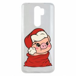 Чохол для Xiaomi Redmi Note 8 Pro Свиня в новорічному мішку - PrintSalon