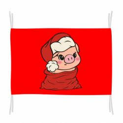 Прапор Свиня в новорічному мішку - PrintSalon