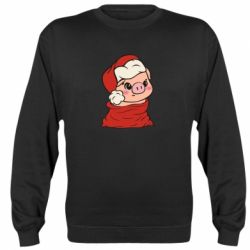 Світшот Свиня в новорічному мішку - PrintSalon