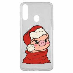 Чохол для Samsung A20s Свиня в новорічному мішку - PrintSalon