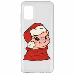 Чохол для Samsung A31 Свиня в новорічному мішку - PrintSalon