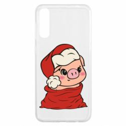 Чохол для Samsung A50 Свиня в новорічному мішку - PrintSalon