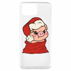 Чохол для Oppo A73Свиня в новорічному мішку - PrintSalon