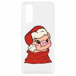 Чохол для Oppo Find X2Свиня в новорічному мішку - PrintSalon