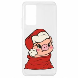 Чохол для Xiaomi Mi 10T / 10T Pro Свиня в новорічному мішку - PrintSalon