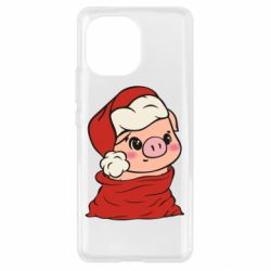 Чохол для Xiaomi Mi11 Свиня в новорічному мішку - PrintSalon