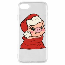 Чохол для iPhone 8 Свиня в новорічному мішку - PrintSalon