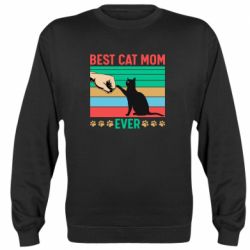 Cвитшот Best cat mom ever - PrintSalon