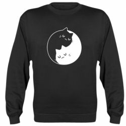 Cвитшот Cute yin yang cats - PrintSalon