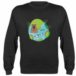 Cвитшот Капибара в воде - PrintSalon