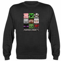 Світшот Minecraft character heads - PrintSalon