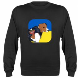 Cвитшот Патрон на фоне флага - PrintSalon